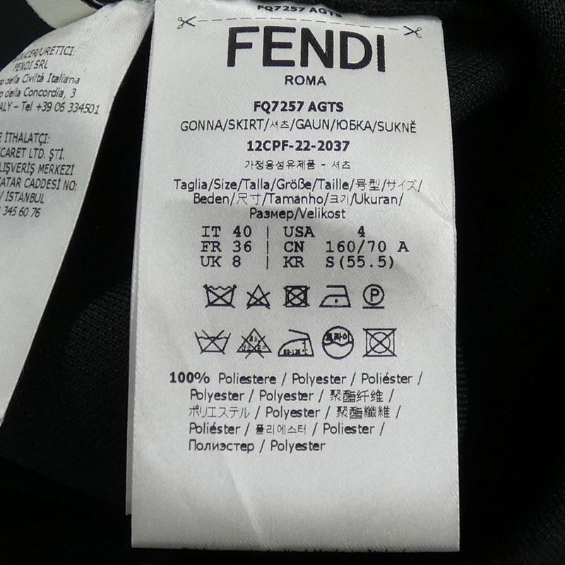 FENDI Fq7257 AGTS Skirt
