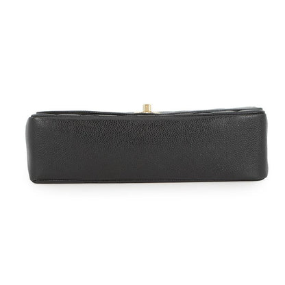 Chanel Chain Shoulder Bag Quilted 25 CC Logo Diana Caviar Leather