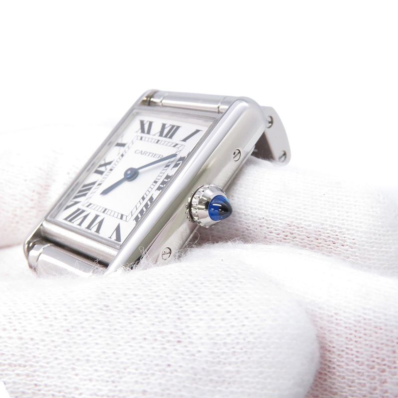 Cartier Tank Mast SM Watch Silver Dial Quartz