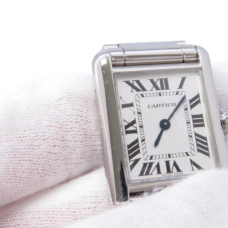 Cartier Tank Mast SM Watch Silver Dial Quartz