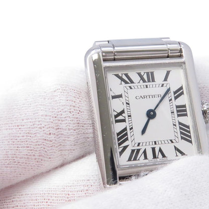 Cartier Tank Mast SM Watch Silver Dial Quartz