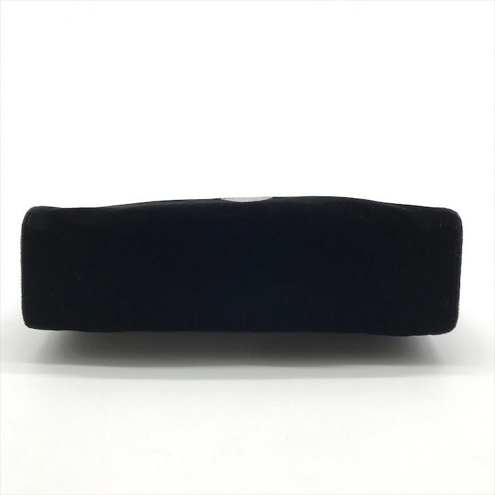 Prada Velour Pouch Black Clutch
