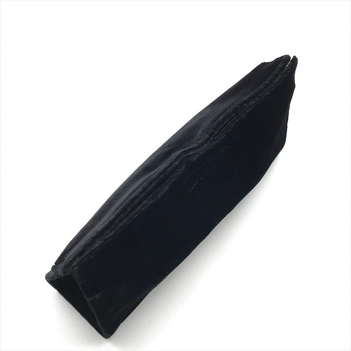 Prada Velour Pouch Black Clutch