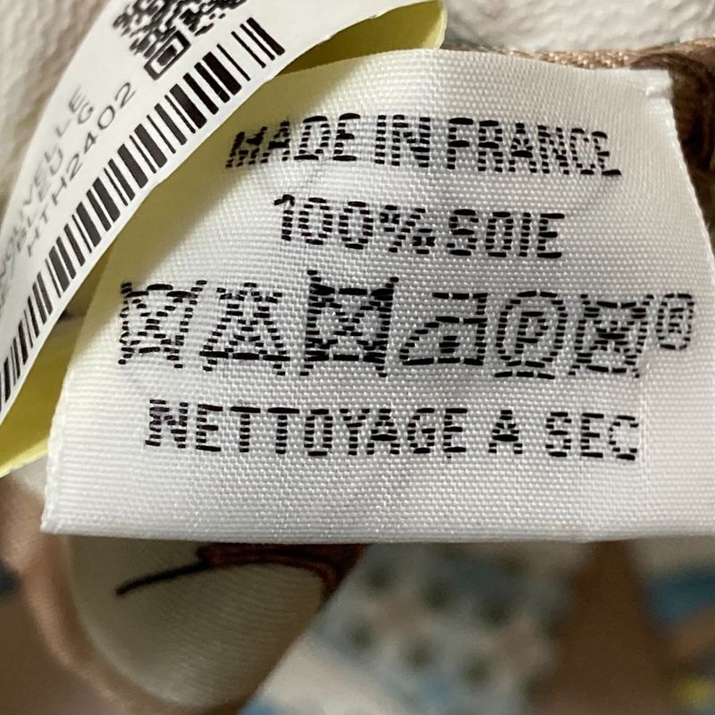 Unused HERMES LES Voitures Nouvelle Twilly Silk Scarf Blue X Multicolor Ladies