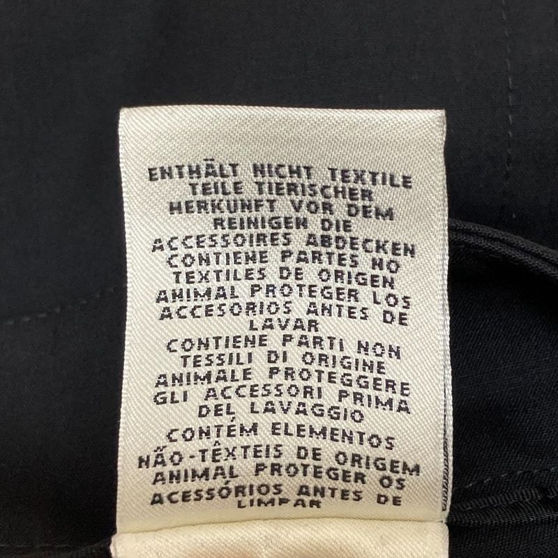 HERMES Chaine D'ancre Hardware Wool Skirt Size 38 Black Women's Used