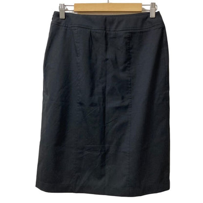 HERMES Chaine D'ancre Hardware Wool Skirt Size 38 Black Women's Used