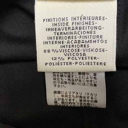 HERMES Chaine D'ancre Hardware Wool Skirt Size 38 Black Women's Used
