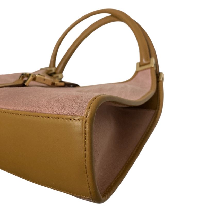 GUCCI Suede One Shoulder Bag 002 1068 Pink Ladies Used