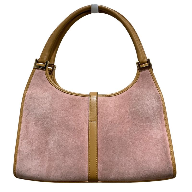 GUCCI Suede One Shoulder Bag 002 1068 Pink Ladies Used