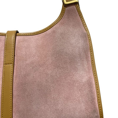 GUCCI Suede One Shoulder Bag 002 1068 Pink Ladies Used