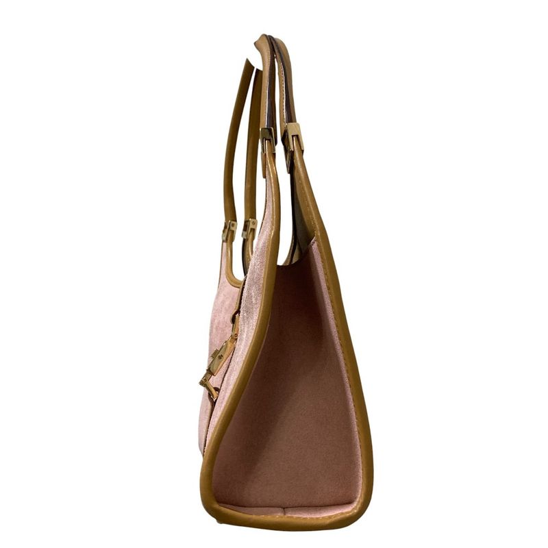 GUCCI Suede One Shoulder Bag 002 1068 Pink Ladies Used