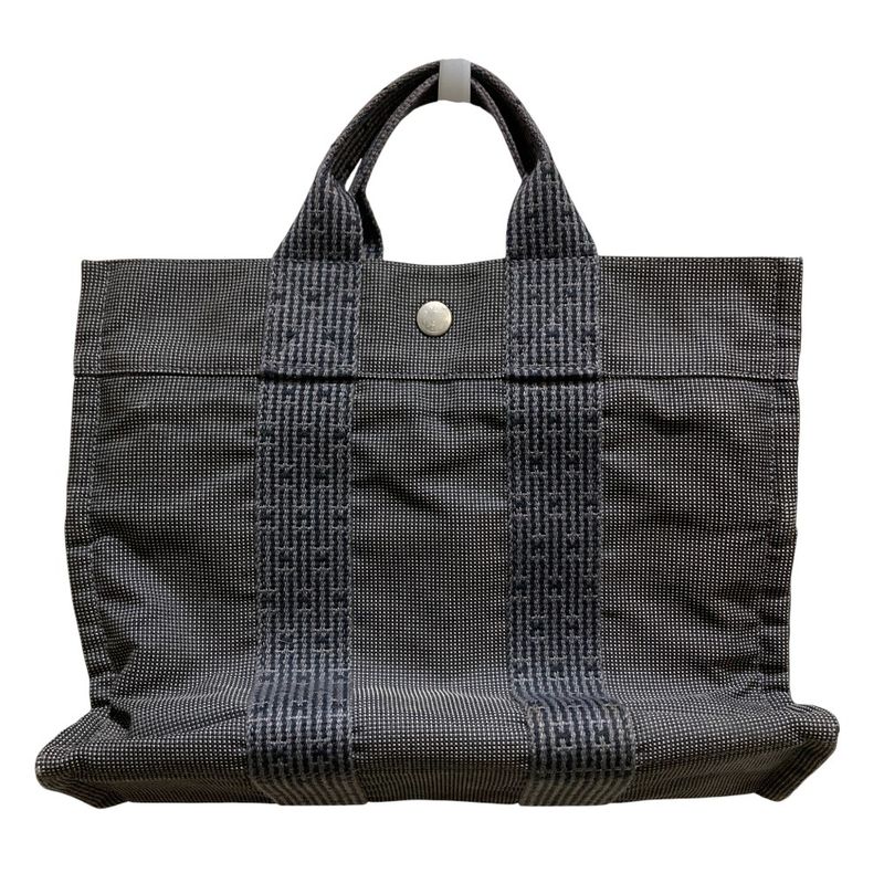 HERMES Her Line PM Mini Tote Bag Gray Ladies Used