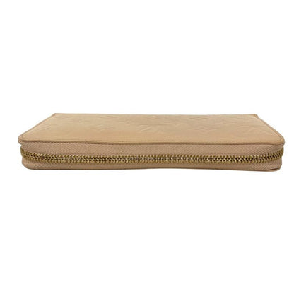 Louis Vuitton Monogram Vernis Zippy Wallet Long Wallet M61380 Beige Ladies Used