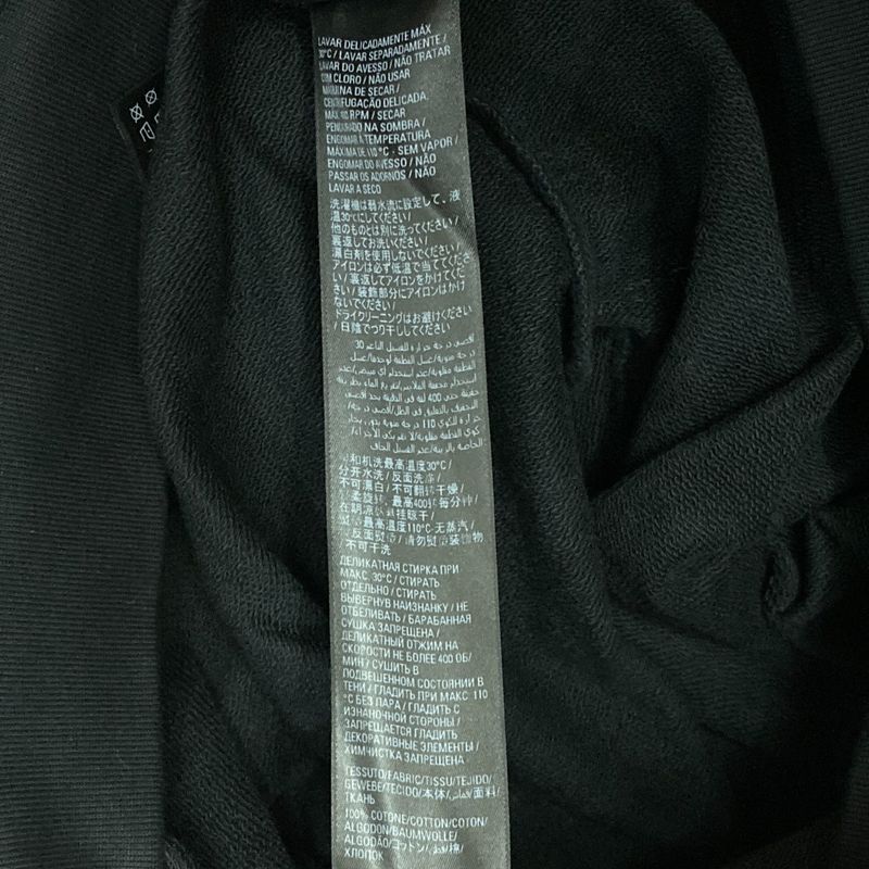 BALENCIAGA BB Logo Rhinestone Hoodie Parka 578135 M Size Black Men's Women's
