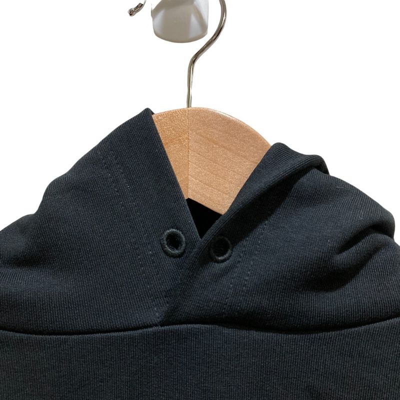 BALENCIAGA BB Logo Rhinestone Hoodie Parka 578135 M Size Black Men's Women's