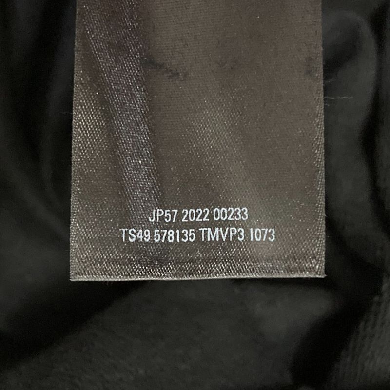 BALENCIAGA BB Logo Rhinestone Hoodie Parka 578135 M Size Black Men's Women's
