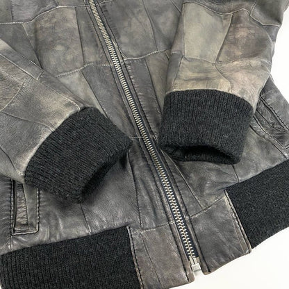 Dolce & Gabbana Dolce&gabana D&g Patchwork Leather Jacket 44 Gray ’s