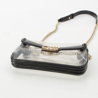 CHANEL Boy CHANEL Vinyl Mini Coco Mark 17th Series Shoulder Bag A67557 Clear