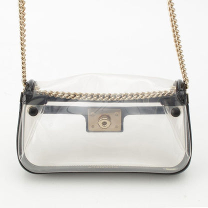 CHANEL Boy CHANEL Vinyl Mini Coco Mark 17th Series Shoulder Bag A67557 Clear