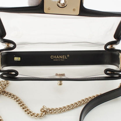 CHANEL Boy CHANEL Vinyl Mini Coco Mark 17th Series Shoulder Bag A67557 Clear