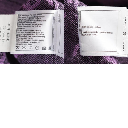 CHANEL 22S Coco Mark Full Logo Sequin No Color Long Jacket Dress P72568 Purple