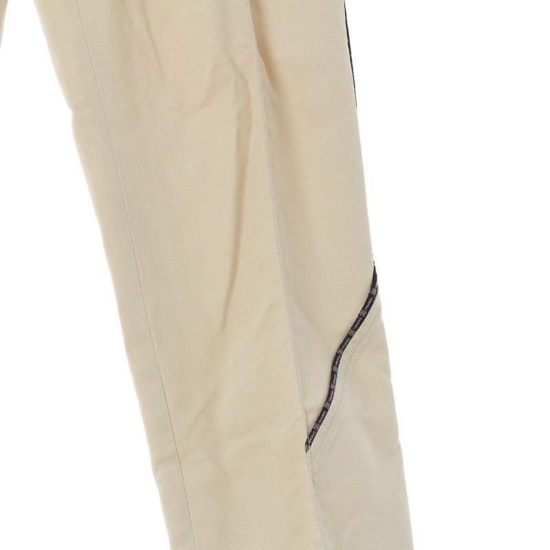 CHANEL Sports 04P Logo Line Tuck Straight Pants Bottoms P22997 Off-white 36