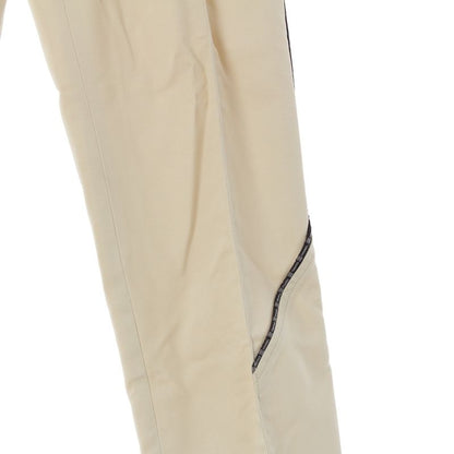 CHANEL Sports 04P Logo Line Tuck Straight Pants Bottoms P22997 Off-white 36