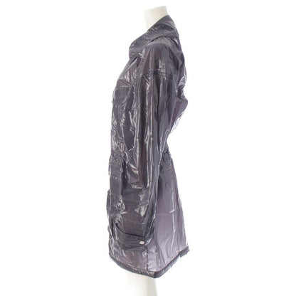 CHANEL Nylon Coco Mark Long Coat Outerwear- P54946 Gray- 38