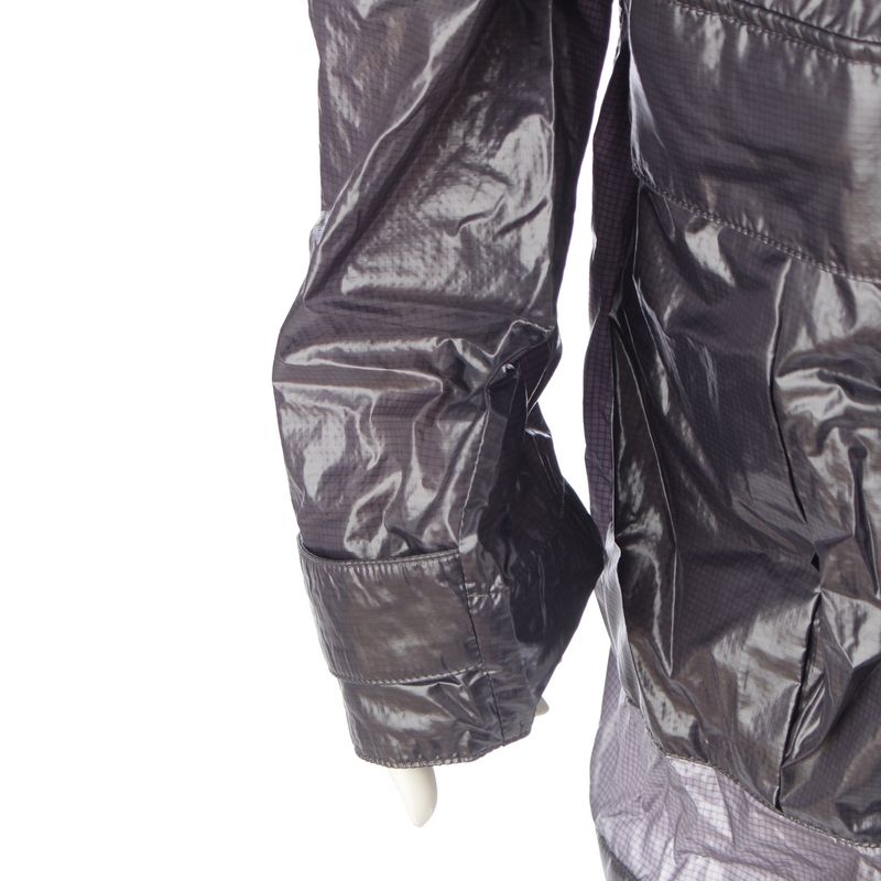 CHANEL Nylon Coco Mark Long Coat Outerwear- P54946 Gray- 38