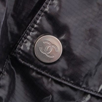 CHANEL Nylon Coco Mark Long Coat Outerwear- P54946 Gray- 38