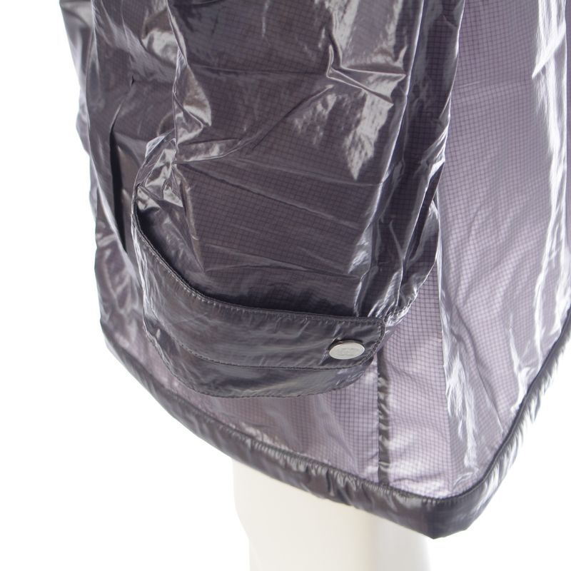 CHANEL Nylon Coco Mark Long Coat Outerwear- P54946 Gray- 38