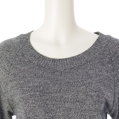 CHANEL Wool Coco Button Knit Dress P39910 Gray 36