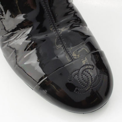 CHANEL 2024 2025 Patent Métiers D'art Collection Thigh High Boots Shoes G46564