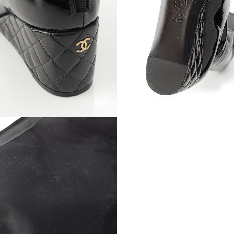 CHANEL 2024 2025 Patent Métiers D'art Collection Thigh High Boots Shoes G46564
