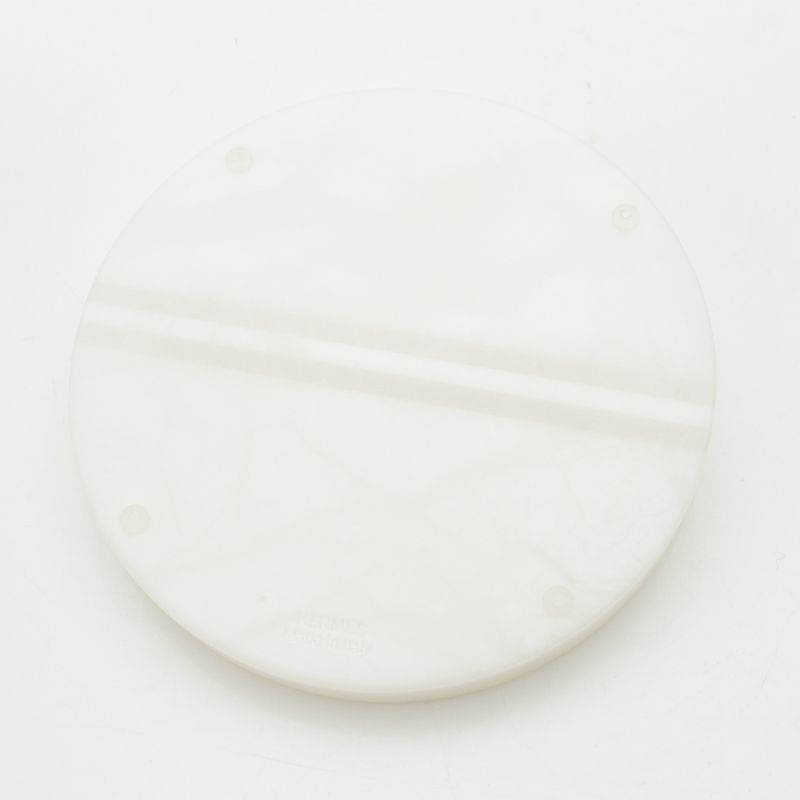 HERMES Alabasta- Vidopoche Arianne PM Round Tray Interior White