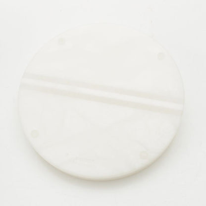 HERMES Alabasta- Vidopoche Arianne PM Round Tray Interior White