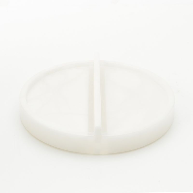 HERMES Alabasta- Vidopoche Arianne PM Round Tray Interior White