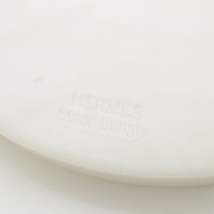 HERMES Alabasta- Vidopoche Arianne PM Round Tray Interior White