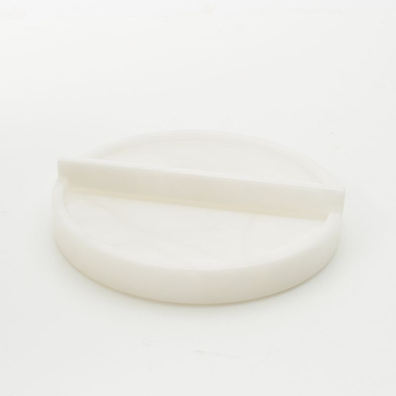 HERMES Alabasta- Vidopoche Arianne PM Round Tray Interior White