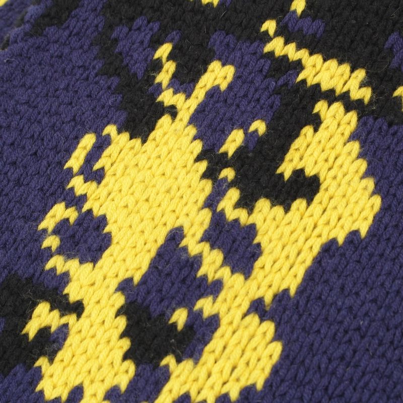 HERMES Bride DE GARA Cashmere Ceremonial Bridle Long Knit Muffler - Navy