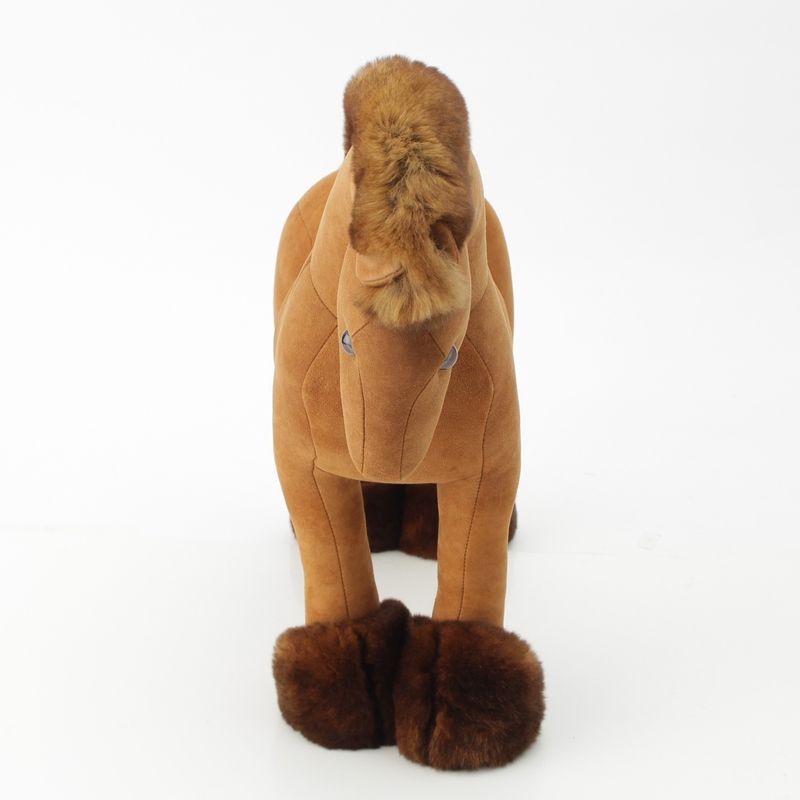 HERMES Lambskin Elmi-pm Orirag Horse Doll Stuffed Toy Brown