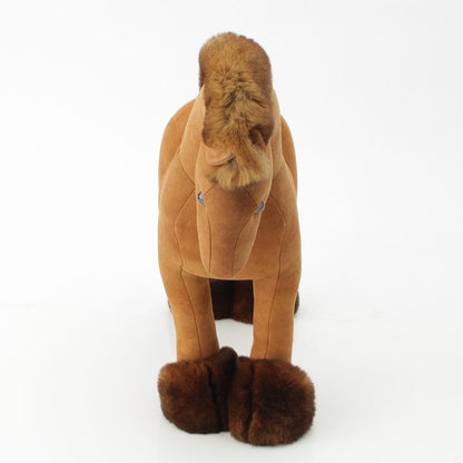 HERMES Lambskin Elmi-pm Orirag Horse Doll Stuffed Toy Brown
