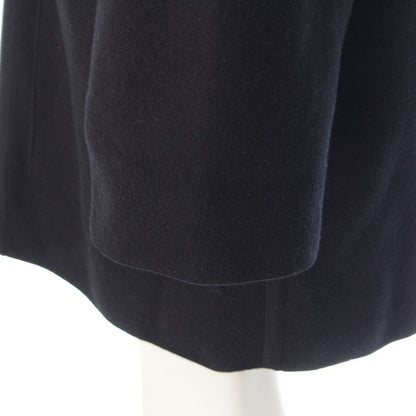 HERMES Wool Bias H Knit Zip Up Coat Outerwear 4h2102d2 Black 36