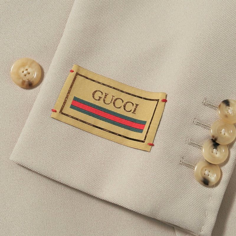 Gucci Tailored Jacket 54 Double Breasted Beige
