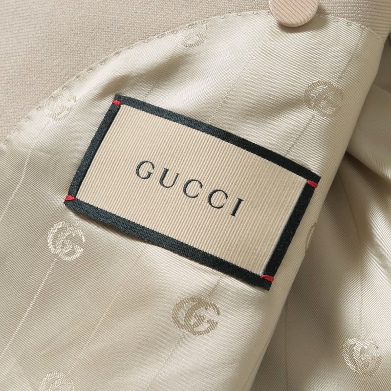 Gucci Tailored Jacket 54 Double Breasted Beige