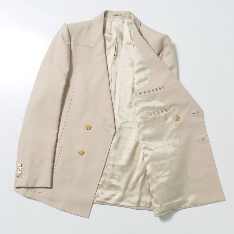 Gucci Tailored Jacket 54 Double Breasted Beige