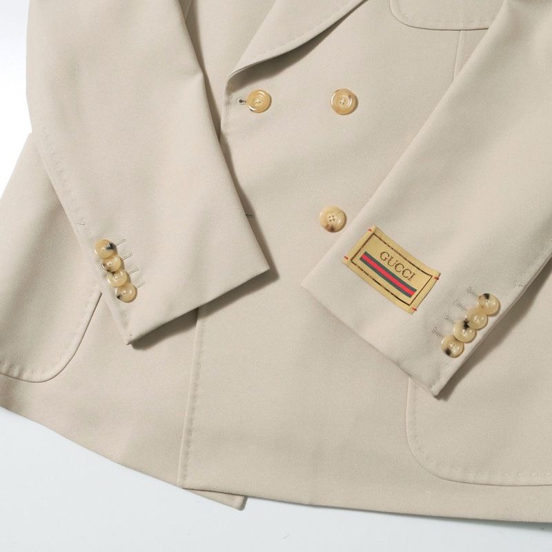 Gucci Tailored Jacket 54 Double Breasted Beige