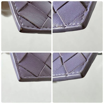 Bottega Veneta Intrecciato Key Pouch Purple