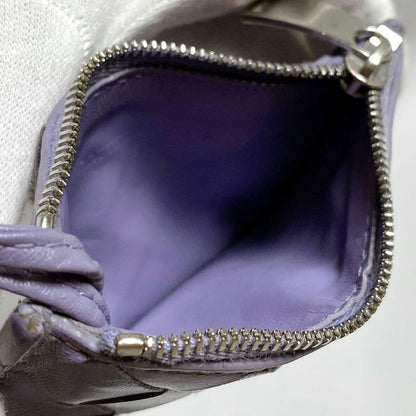Bottega Veneta Intrecciato Key Pouch Purple