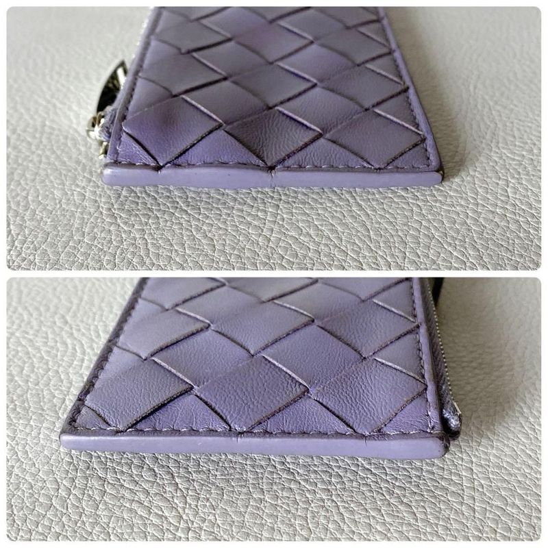 Bottega Veneta Intrecciato Key Pouch Purple